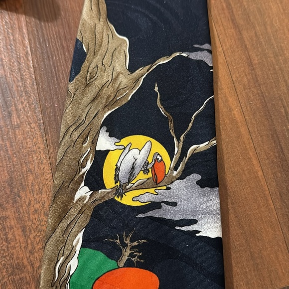 Novelties Hallmark Cards MMG Halloween Pumpkin Ghost Holiday Neck Tie, USA made - Picture 10 of 10